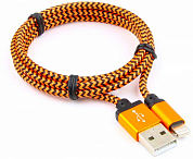 Кабель Apple Lightning - USB Am, CABLEXPERT CC-ApUSB2, 1 м, оранжевый