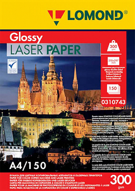 Бумага A4 LOMOND Color Laser Paper глянцевая, 300 г/м2, 150 л.