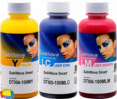 Комплект чернил INKTEC SubliNova Smart DTI-100-3L для Epson, сублимационные, 300 мл, 3 цвета