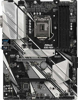 Материнская плата ASROCK B365 PRO4 Intel B365, FCLGA1151, DDR4, RAID, VGA, HDMI, DVI, 5*USB3.0, 2*USB2.0, 1*PS/2, GLAN, ATX