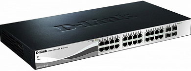 Коммутатор 2 уровня D-LINK WebSmart DGS-1210-28 (DGS-1210-28/F1)