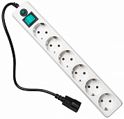 Сетевой фильтр ГАРНИЗОН, 6 розеток, для ИБП, 0.5 м, белый