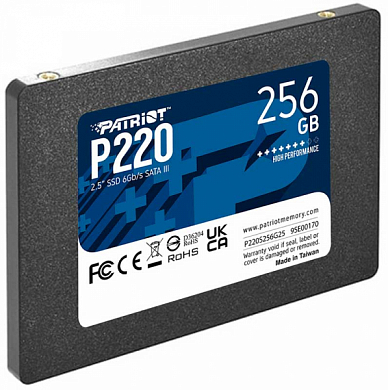 Накопитель SSD 2.5" PATRIOT P220 256Гб (P220S256G25)
