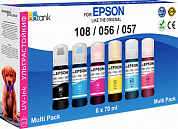 Комплект чернил REVCOL UV 108/056/057, Key Lock для Epson, водные, 420 мл, 6 цветов