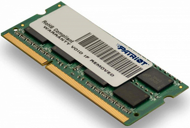 Модуль памяти SO-DDR3 4Gb PC10600 1333MHz PATRIOT (PSD34G13332S), Retail