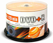 Диск DVD+R MIREX 4.7Gb (UL130013A1B), Cake Box, 50 шт