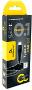 Кабель USB Type-C - USB Am, CABLEXPERT Classic CCB-USB2-AMCM, 1 м, черный