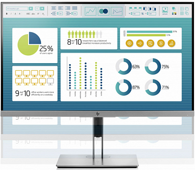 Монитор HP EliteDisplay E273 27" 1920x1080, 16:9, серебристый