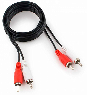 Кабель соединительный RCA (m) x 2 - RCA (m) x 2, CABLEXPERT CCA-2R2R, 1.8 м, черный