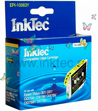 Струйный картридж INKTEC EPI-10063Y, желтый