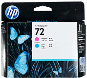 Печатающая головка HP 72 C9383A, пурпурная/голубая
