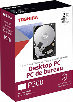 Жесткий диск 3.5" TOSHIBA P300 2Тб (HDWD220EZSTA)