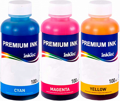 Комплект чернил INKTEC E0017-100M-3 для Epson, водные, 300 мл, 3 цвета