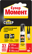 Супер клей HENKEL Момент универсальный, 3 г