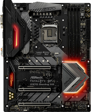 Материнская плата ASROCK Fatal1ty Z370 Gaming K6 Intel Z370, FCLGA1151, DDR4, RAID, VGA, DVI, HDMI, 11*USB3.1, 1*PS/2, GLAN, ATX
