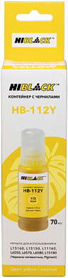 Чернила HI-BLACK HB-112Y для Epson, пигментные, 70 мл, желтый