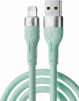 Кабель Apple Lightning - USB Am, ACCESSTYLE AL24-S100, 1 м, светло-зеленый