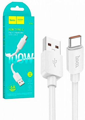 Кабель USB Type-C - USB Am, HOCO X96, 1 м, белый