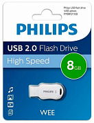 Флешка USB PHILIPS Wee 8Gb, USB 2.0, белый