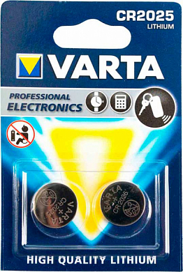 Батарейка CR2025 VARTA, 3V (2 шт)