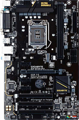 Материнская плата GIGABYTE GA-H110-D3 Intel H110, FCLGA1151, DDR4, VGA, COM, LPT, 6*USB2.0, 4*USB3.0, 2*PS/2, GLAN, ATX