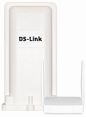 Уличный модем ДАЛСВЯЗЬ DS-Link DS-4G-5kit с точкой доступа WI-FI, белый