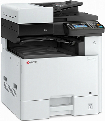 МФУ KYOCERA Ecosys M8130cidn, лазерный, A3, бело-черный (1102P33NL0)