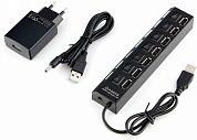 Разветвитель USB GEMBIRD UHB-U2P7-02, 7 портов USB 2.0, активный
