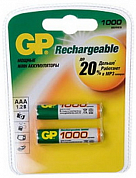 Аккумулятор AAA GP, 1000 mAh, 1.2V (2 шт)