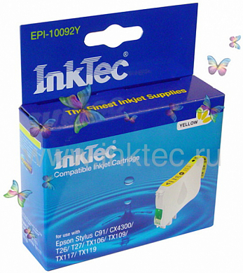 Струйный картридж INKTEC EPI-10092Y, желтый