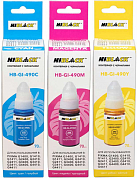 Комплект чернил HI-BLACK GI-490 для Canon, водные, 210 мл, 3 цвета