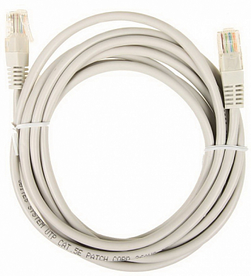 Патч-корд UTP4 кат. 5e, CABLETECH 54753, 1.5 м, серый