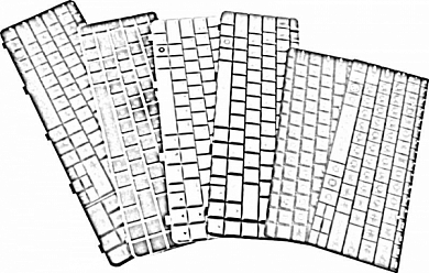 Клавиатура для ноутбука Samsung NP300E5A, черная, Китай