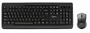Беспроводная клавиатура + мышь GEMBIRD KBS-8001, USB, черная