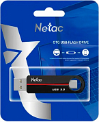 Флешка USB NETAC US18 128 Гб, USB 3.2, черно-красный