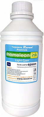 Комплект чернил REVCOL Hameleon L800LC для Epson, водные, 2 л, светло-голубой