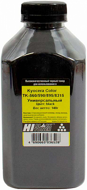 Тонер для Kyocera TK-580K HI-BLACK 4010715508205, черный (140 г)