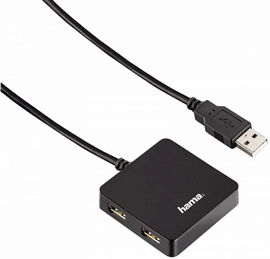 Разветвитель USB HAMA 00012131, 4 порта USB 2.0