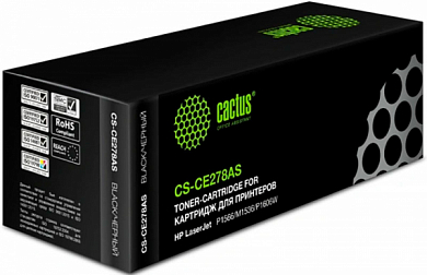 Картридж CACTUS CS-CE278AS, черный