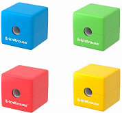 Точилка ручная ERICH KRAUSE S-Cube, с контейнером, ассорти