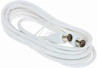 Кабель антенный TV Coax (m) - TV Coax (m), DEXP CA-TMTM3, 3 м, белый