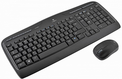 Беспроводная клавиатура + мышь LOGITECH Wireless Combo MK330, USB, черная