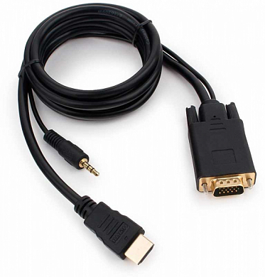 Адаптер (переходник) HDMI - VGA + Audio, CABLEXPERT A-HDMI-VGA-03-6, 1.8 м