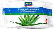 Влажные салфетки ARO Алоэ вера, 80 шт