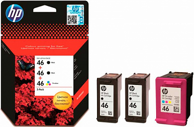 Экономичный набор HP 46 F6T40AE, многоцветный