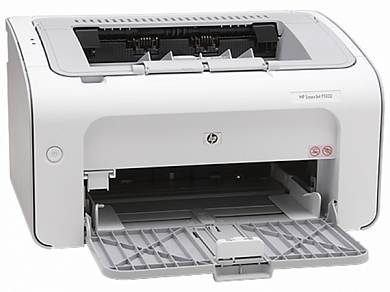 Принтер HP LaserJet Pro P1102, лазерный, A4, бело-серый (CE651A)