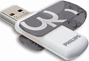Флешка USB PHILIPS Vivid 32Gb, USB 2.0, бело-серый
