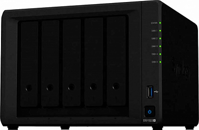 СХД SYNOLOGY DS1522+, 5 x 2.5/3.5" SATA HDD, 8 Гб