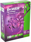 Dr.Web Antivirus, 2 Device на 1 год, Base, BOX