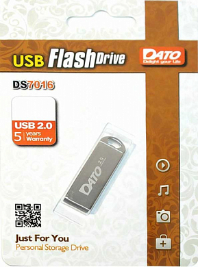 Флешка USB DATO DS7016 8Gb, USB 2.0, серый